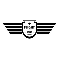 Poster - Flight 1989 logo. Simple illustration of flight 1989 vector logo for web design isolated on white background
