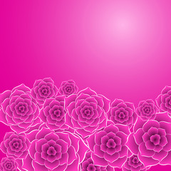 Poster - Beautiful purple rose flower background. EPS10 vector.