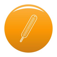 Poster - mercury thermometer icon. simple illustration of mercury thermometer vector icon for any design oran