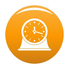 Wall Mural - Clock vintage icon. Simple illustration of clock vintage vector icon for any design orange