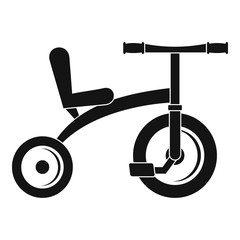 Sticker - Retro tricycle icon. Simple illustration of retro tricycle vector icon for web design isolated on white background