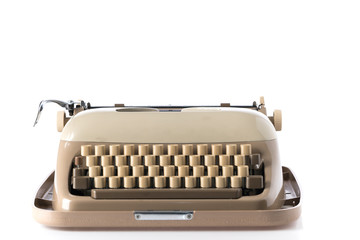 Poster - Retro style typewriter in studio