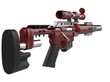 Crimson modern sniper rifle