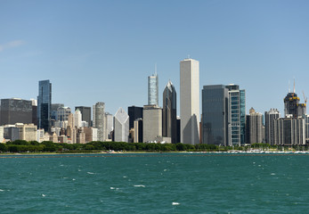 Canvas Print - Chicago cityscape. Skycraper of Chicago