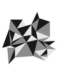 Fototapeta Do przedpokoju - form muster dreiecke design origami cool papier