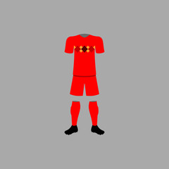 Poster - Belgium national football form illustration. Detailed national soccer form illustrations. Premium quality graphic design icon. One of the collection icon for websites, web design