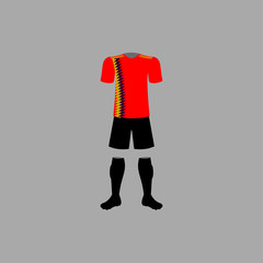 Poster - Spain national football form illustration. Detailed national soccer form illustrations. Premium quality graphic design icon. One of the collection icon for websites, web design