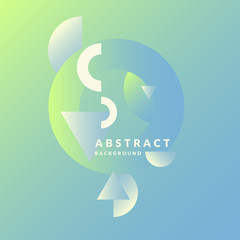 Poster - Abstract geometric background with triangles in a flat, minimalistic style.