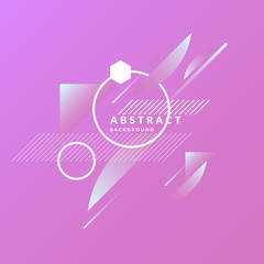 Poster - Abstract geometric background with triangles in a flat, minimalistic style.