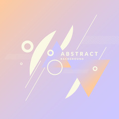 Poster - Geometric poster with different shapes. Modern abstract background.