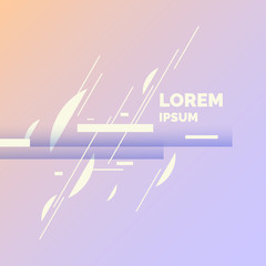 Poster - Geometric poster with different shapes. Modern abstract background.