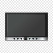 © ylivdesign - TV screen mockup. Realistic illustration of TV screen vector mockup for web