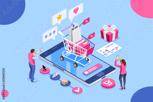 Cuadros en Lienzo Order online, shopping concept