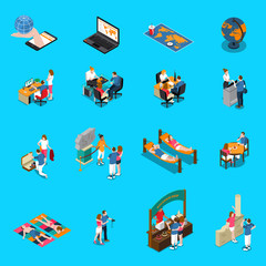 Wall Mural - Travel Agency Isometric Icons