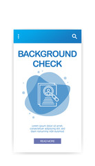 Wall Mural - BACKGROUND CHECK INFOGRAPHIC