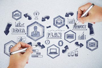 Poster - Success and marketing concept