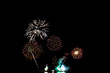 © TeTe Song - Amazing beautiful colorful fireworks light display on celebration up the sky night.