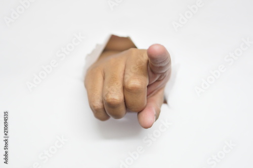 Fotomural I want you - I choose you - we want you pointing finger