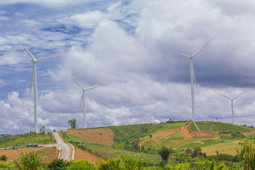 Clean energy with wind turbine