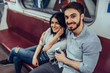 © Vasyl - Young romantic couple in subway