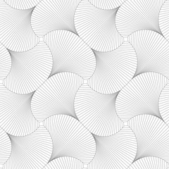 Poster - seamless pattern from squares. optical illusion of rotation.