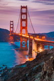 Golden Gate Bridge at twilight, San Francisco, California, USA