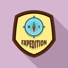 Poster - Expedition logo. Flat illustration of expedition vector logo for web design