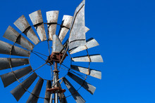 Vintage Weathered Windmill On An Old Ranch Near Alamosa In The San Luis Valley Of Southern Colorado