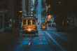 San Francisco Cable Cars at twilight, California, USA