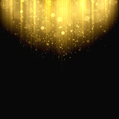 Wall Mural - A luxurious, gold-tone abstract glitter background