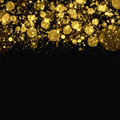 Wall Mural - a luxurious, gold-tone abstract glitter background