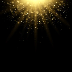 Wall Mural - a luxurious, gold-tone abstract glitter background