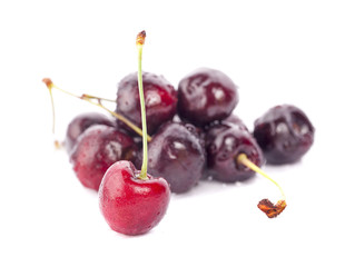 Cherry isolated on white background