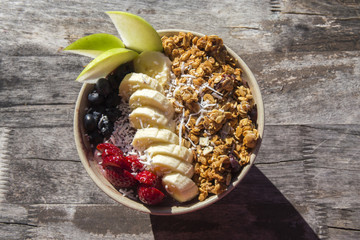 Acai bowl on the table