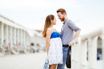 Couple enjoying time spent outdoors