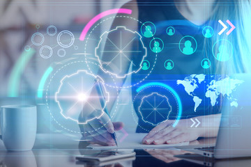 Poster - Technology, accounting and analysis concept