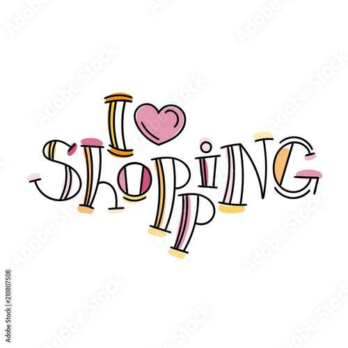 Fotografie, Obraz Colorful lettering phrase isolated on white background