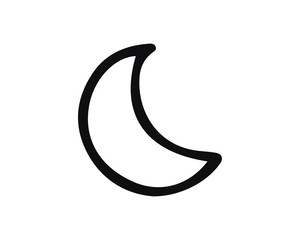 moon icon design illustration,hand drawn style design, designed for web and app