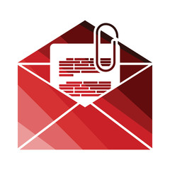 Poster - Mail with attachment icon