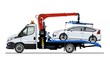 © Mechanik - Vector tow truck template isolated on white