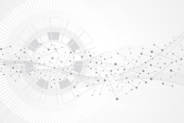 Poster - Big data visualization. Artificial Intelligence and Machine Learning Concept. Graphic abstract background communication. Perspective backdrop visualization. Vector illustration.