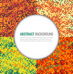 Wall Mural - Abstract pixel backgrounds set. Party invitation design template. Vector