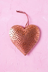 Wall Mural - Copper rustic  heart