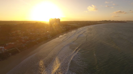  Aerial view of the Brazilian beach