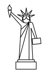 Canvas Print - statue of liberty national american symbol