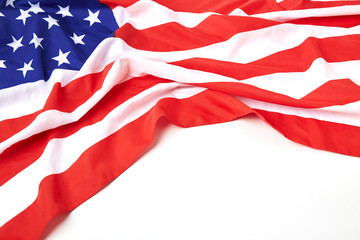 Closeup of American flag