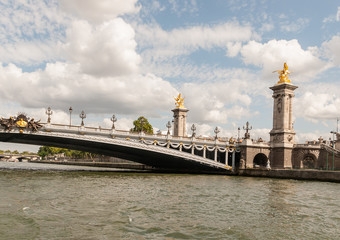 France. Bridges over the river Seine in Paris