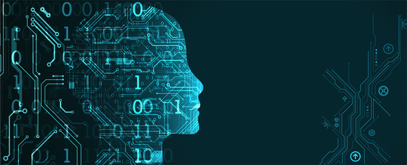 Artificial intelligence concept. Technology background.