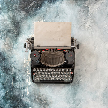 Vintage typewriter grungy paper sheet