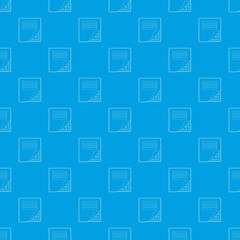 Poster - Folder with table excel pattern vector seamless blue repeat for any use
